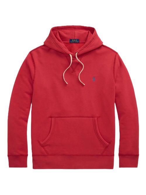 Felpa uomo Hoodie Rosso Polo Ralph Lauren | 710766778102SUNRISE RED